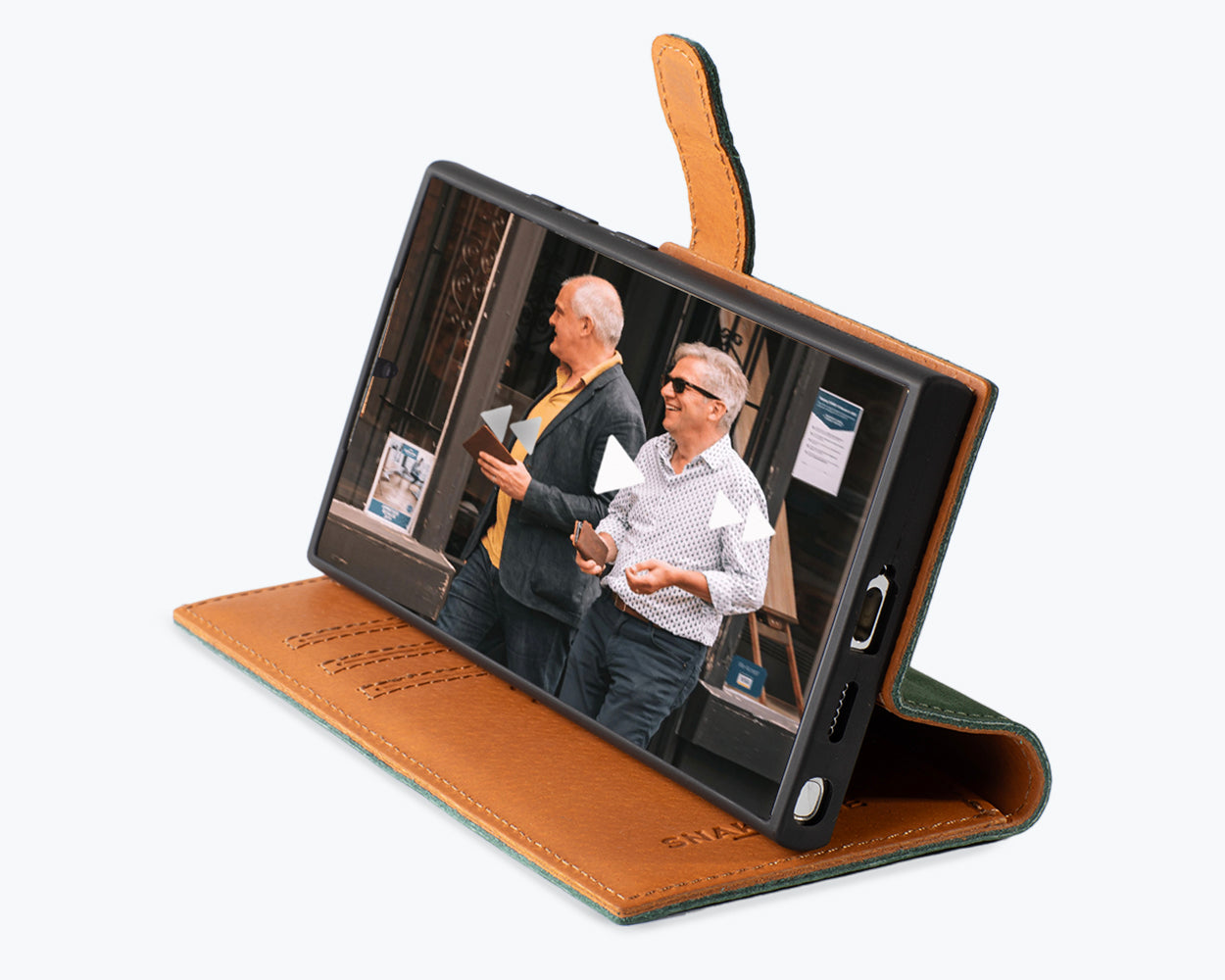 Samsung Galaxy S25 Ultra - Vintage Leather Wallet Phone Case