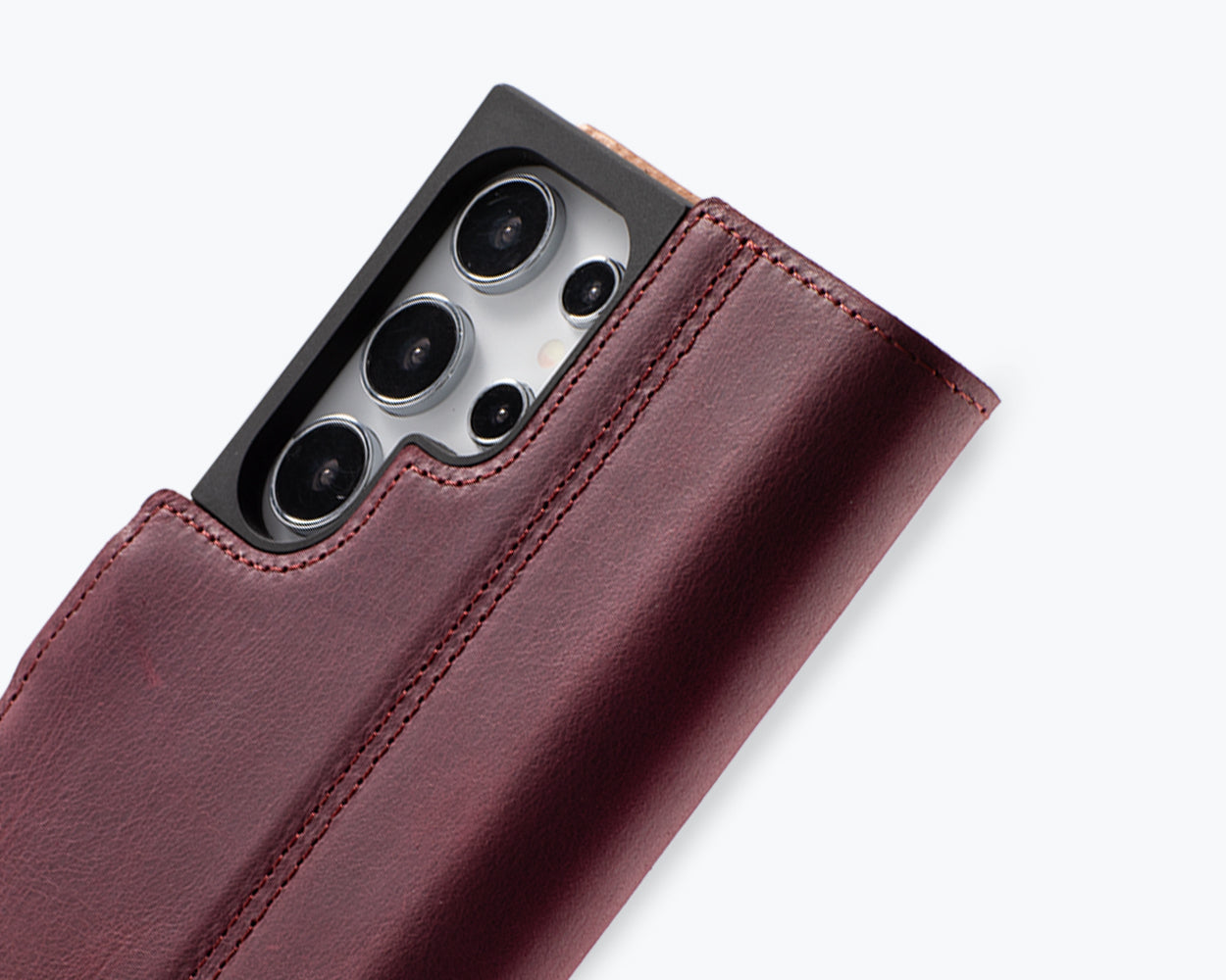 Samsung Galaxy S25 Ultra - Vintage Leather Wallet Phone Case