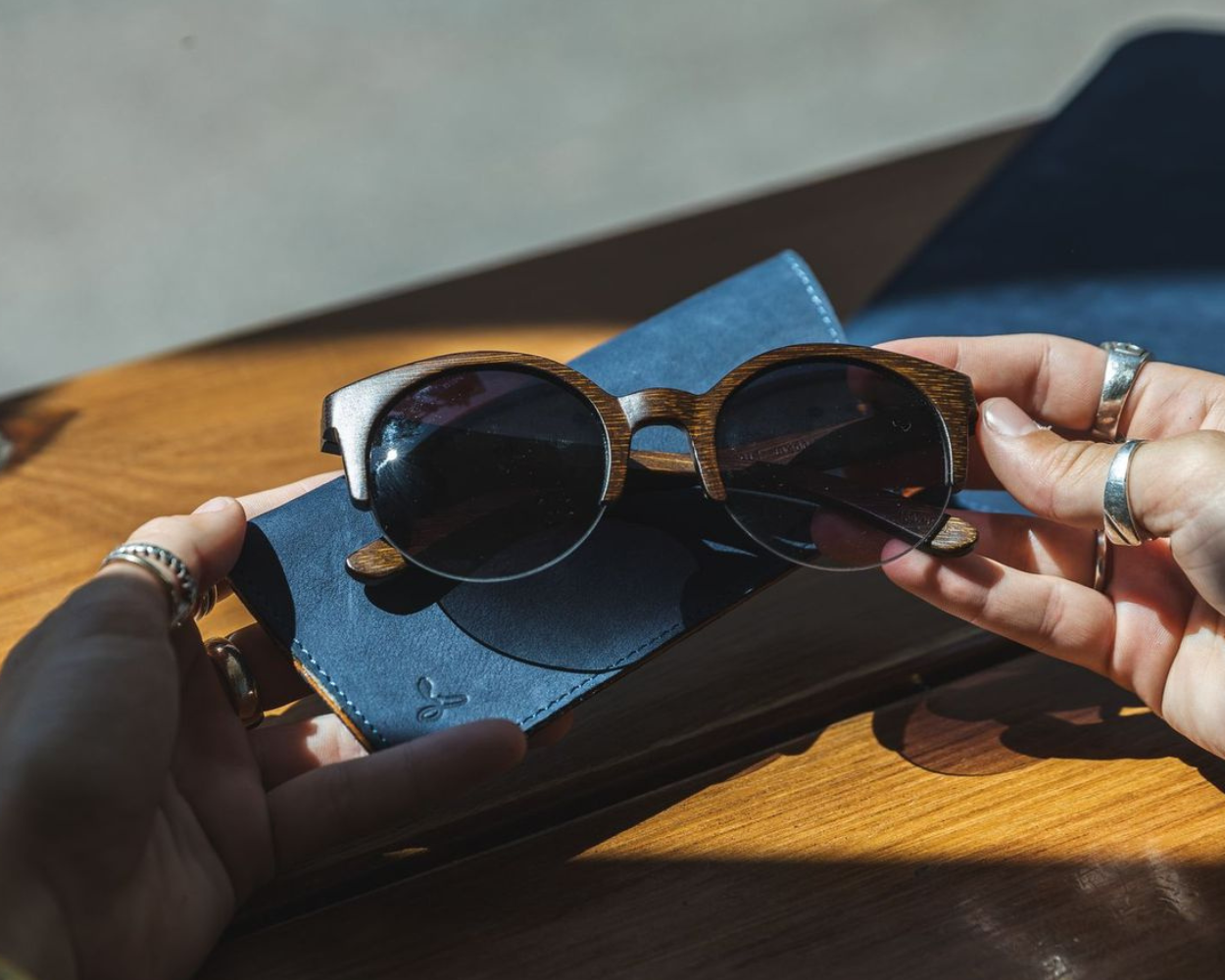 Vintage Leather Glasses Sleeve