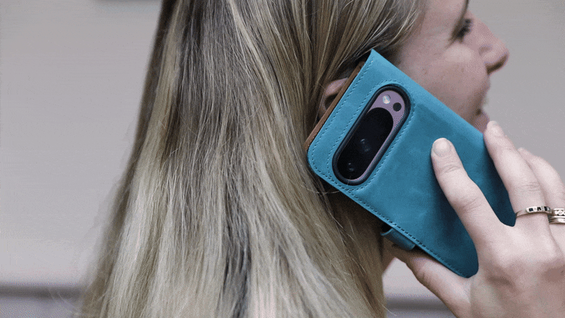 Google Pixel 9 Pro - Vintage Leather Wallet Phone Case