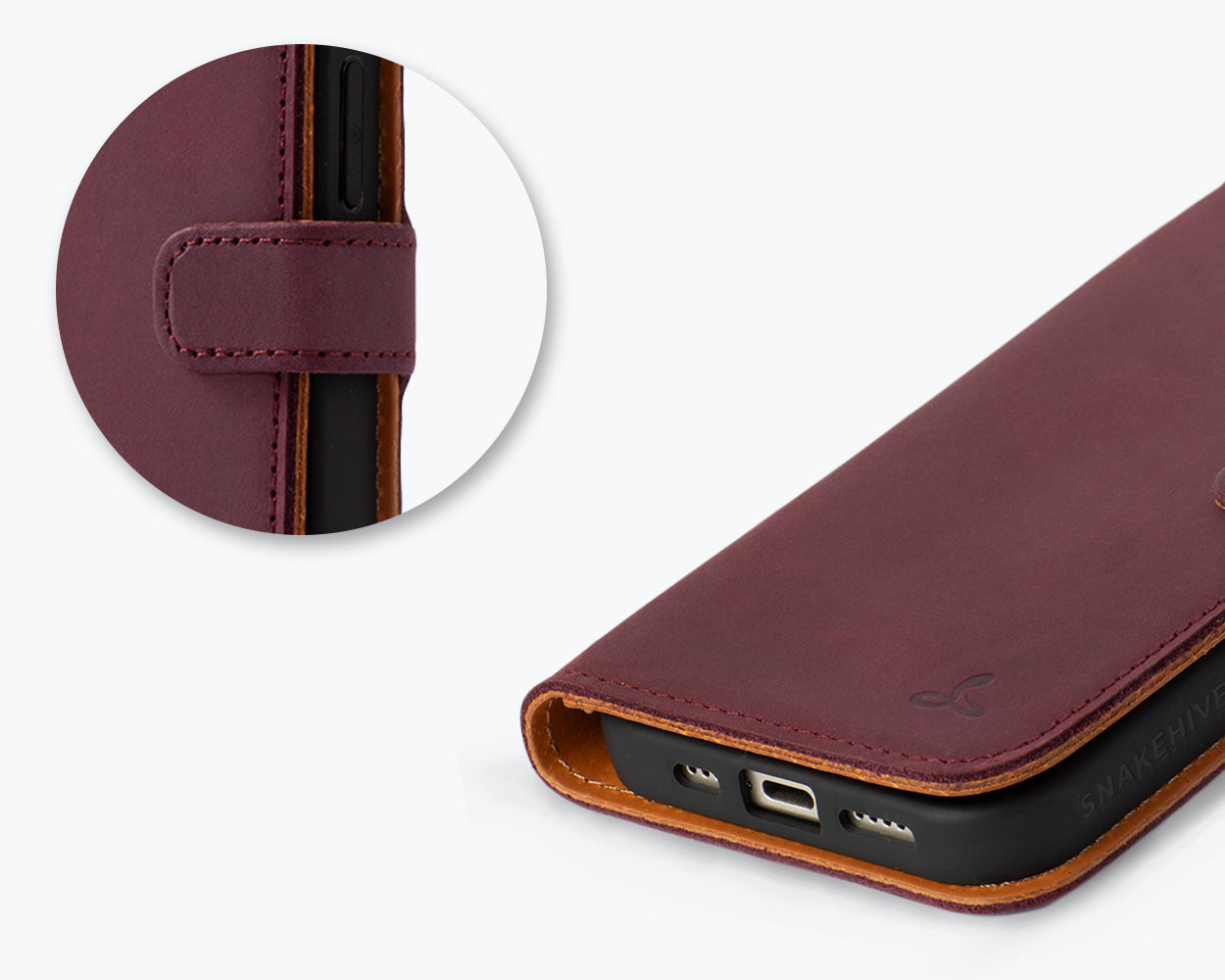 Apple iPhone 16 - Vintage Leather Wallet