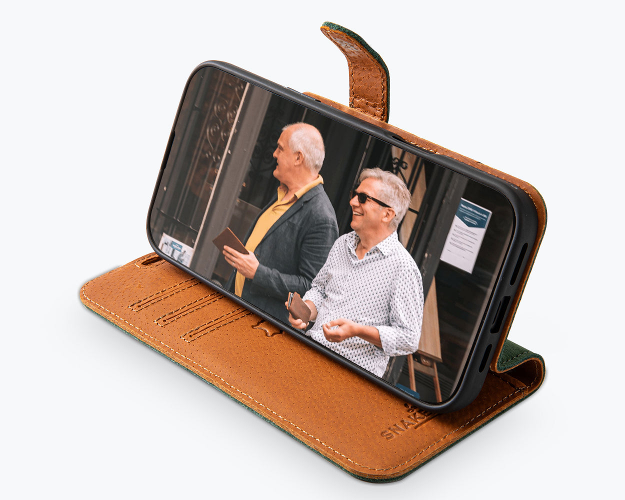 Apple iPhone 16 Pro - Vintage Leather Wallet Phone Case