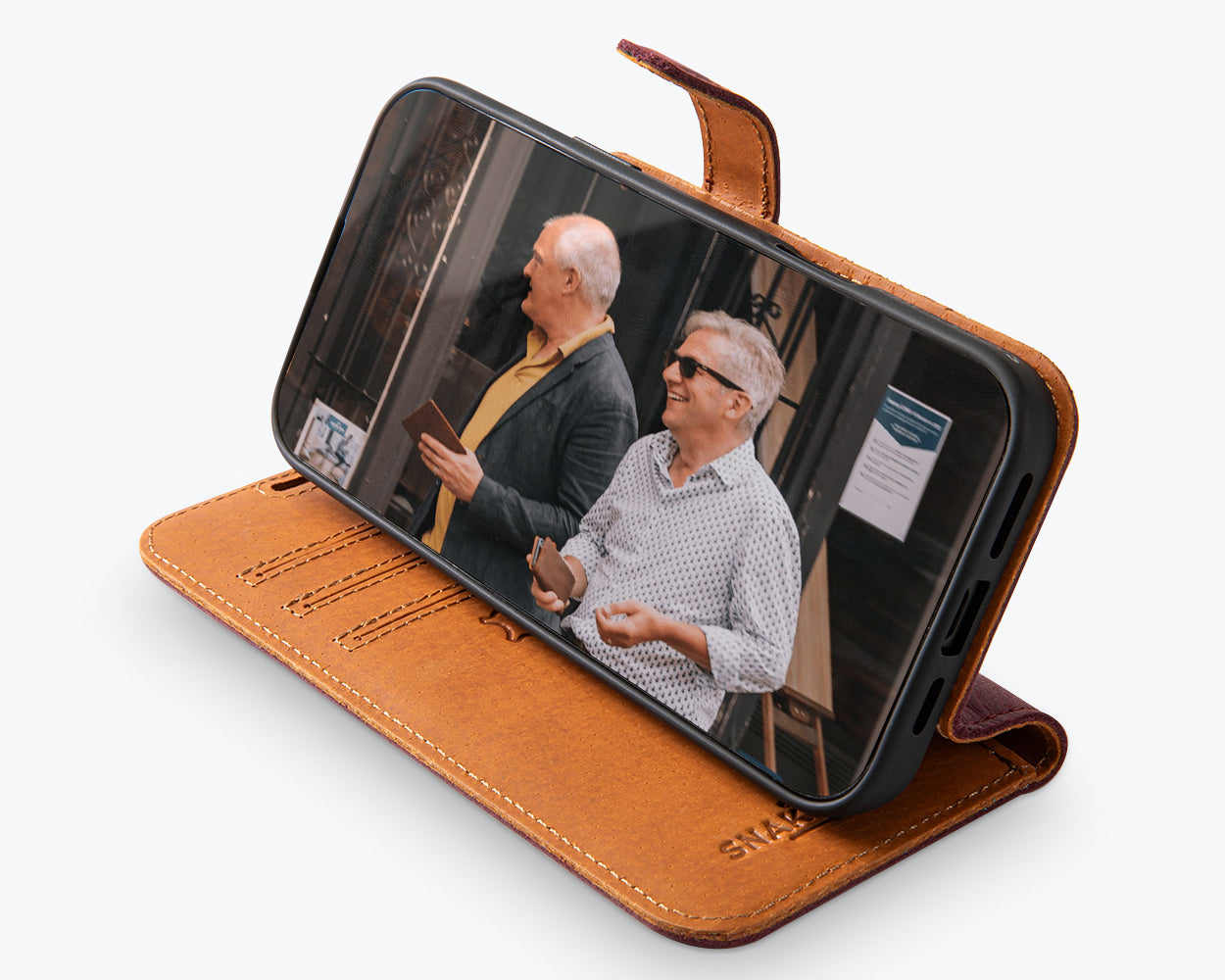 Apple iPhone 16 Pro - Vintage Leather Wallet Phone Case