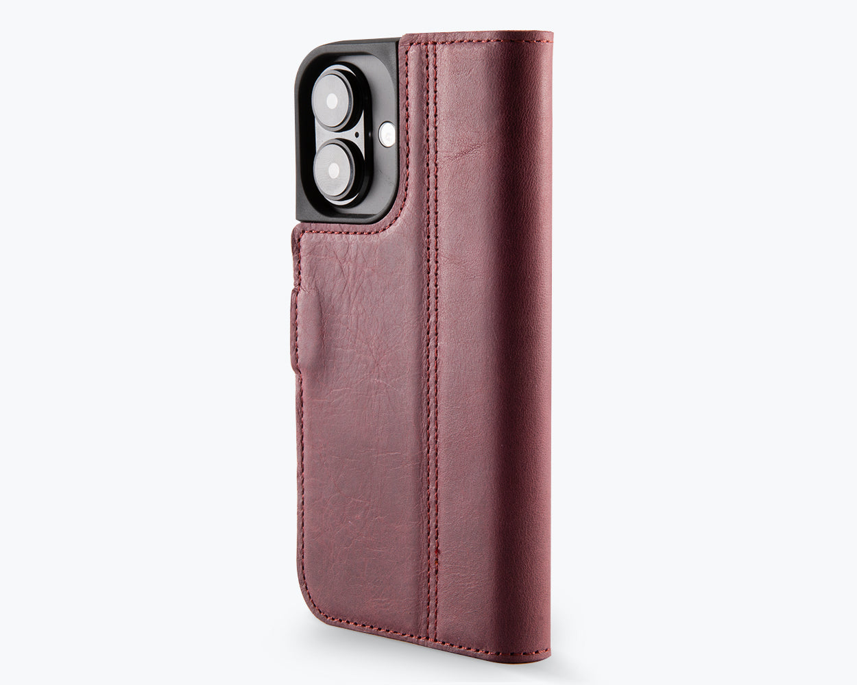 Apple iPhone 16e - Vintage Leather Wallet Phone Case