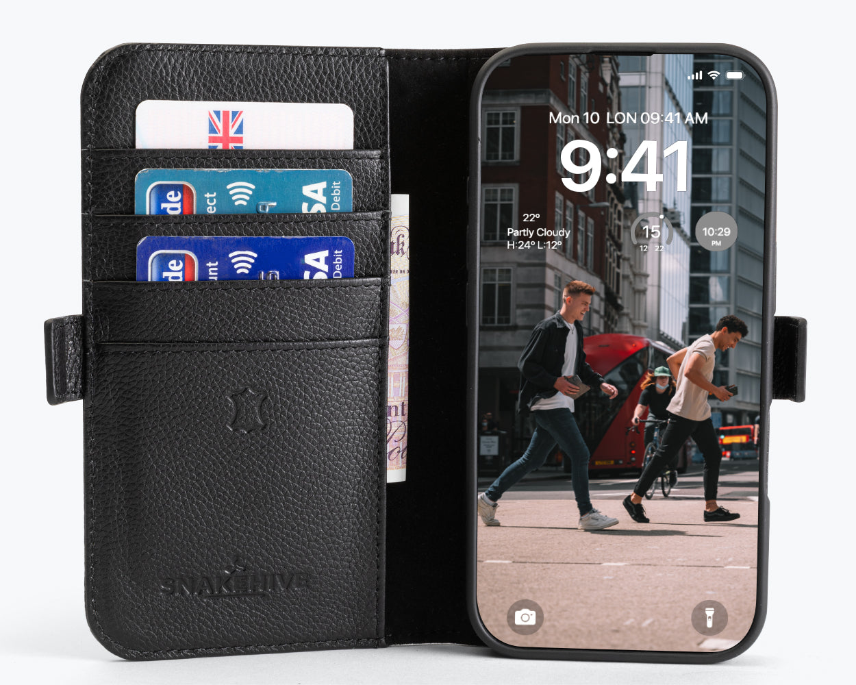 Apple iPhone 16 - Metro Leather Wallet Phone Case