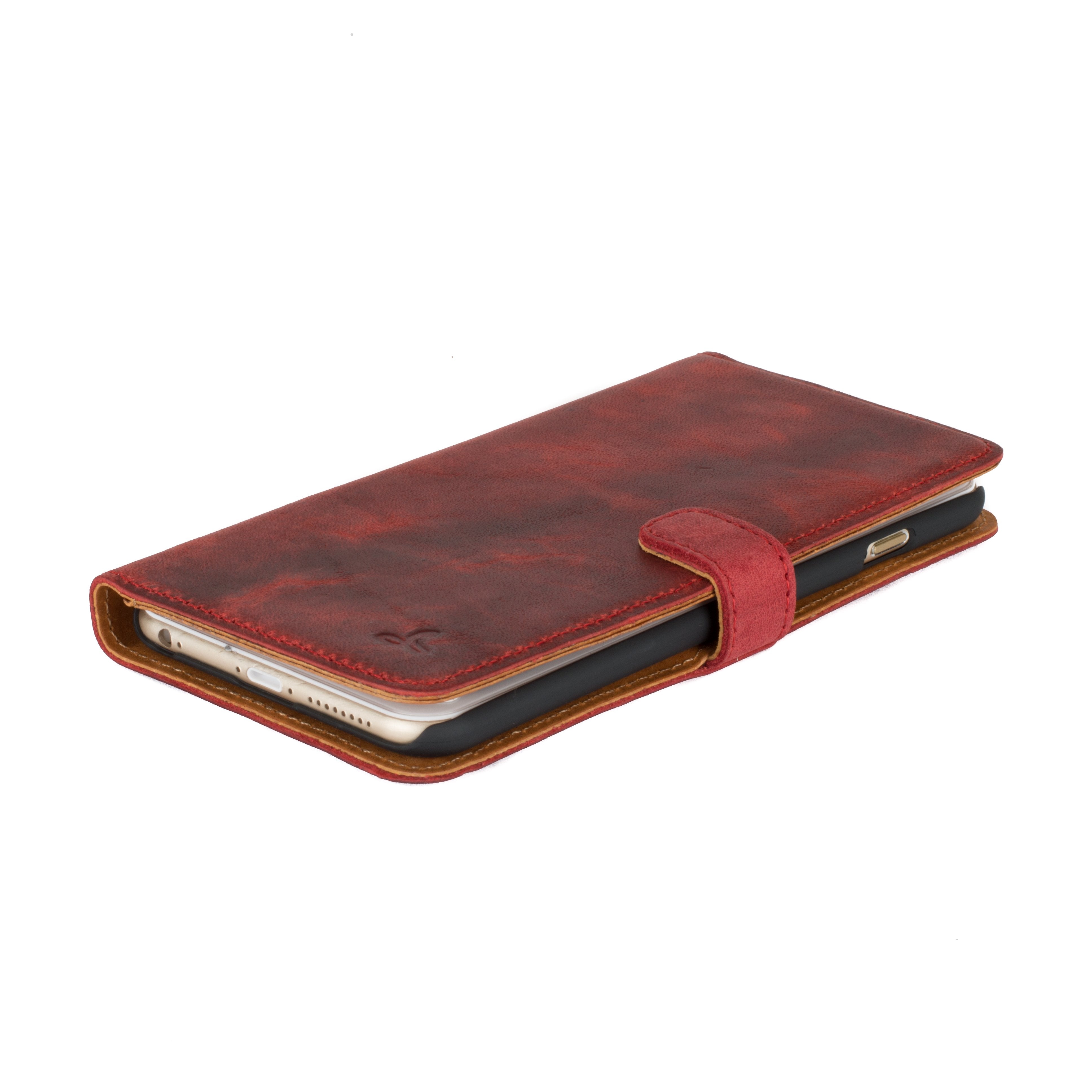 Apple iPhone 6/6S Plus - Vintage Leather Wallet Phone Case